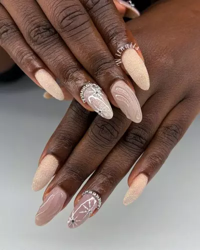 creme deco goutte et strass vertical