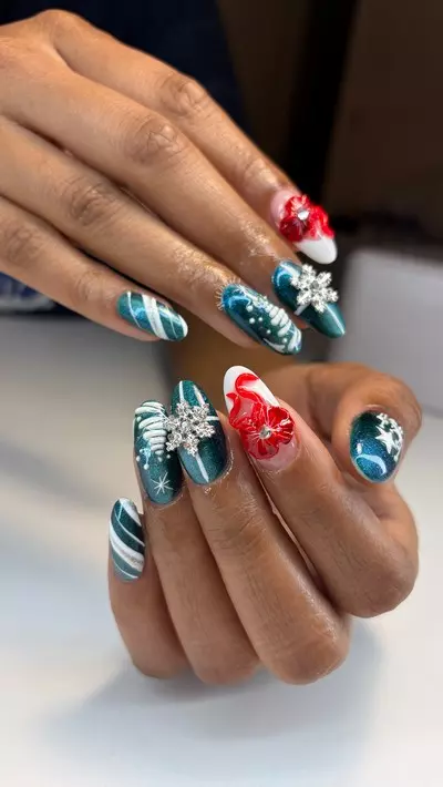 deco bleu et rouge retourne