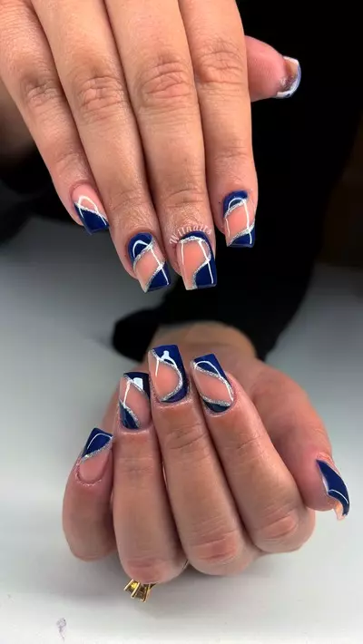 deco bleu rose argent