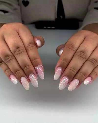 degrade blanc rose flocon horizontal