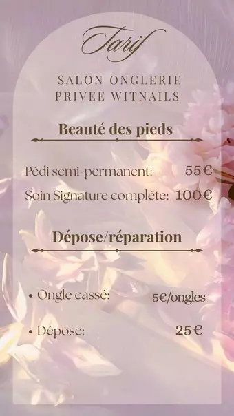 tarif pedicure
